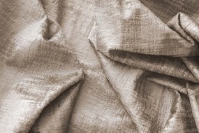 Perdea opaca LOOM VELVET 140x250 cm, bej-maro Agatat: Inele metalice