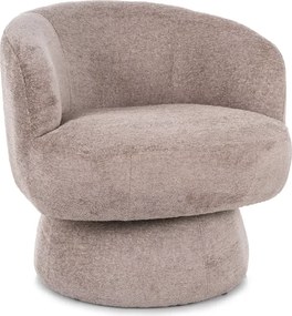 Fotoliu design rotativ COSMIC RAVEN, bej inchis