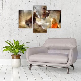 Tablou - Bine ai venit, căluțul mic (90x60 cm)