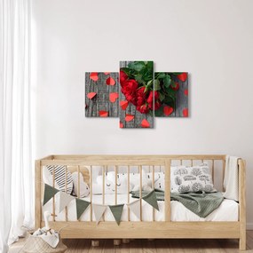 Tablou cu trandafiri (90x60 cm)