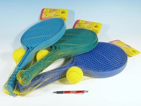 Soft tenis plastic + minge 53cm în plasă