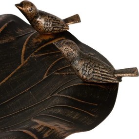 Baie de păsări / alimentator de păsări din bronz Garth