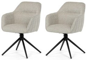 Set de scaune de sufragerie cu mecanism deîntoarcere HC-536 CRM2, 2 buc.