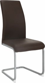 Scaun dining, maro închis / gri, NOBATA