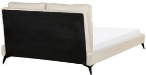 Pat matrimonial 140 cm Mellody (bej) (cu somieră). 1081347