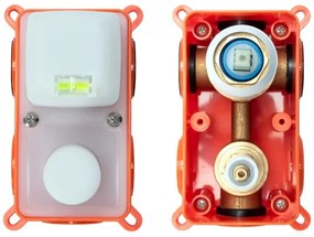 REA-P4160 - Set de duș LUNGO cu baterie încastrată, finisaj auriu periat