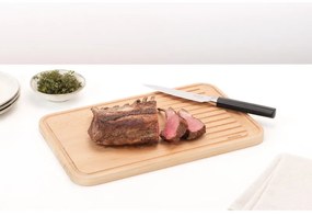 Cutit pentru carne Brabantia Profile 1003294, 15.4 cm, Otel calit, Rezistent la zgarieturi si coroziune, Negru