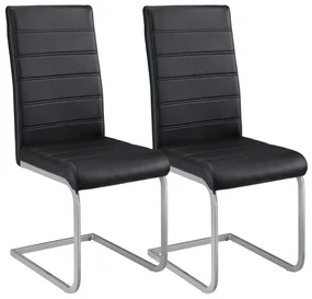 Juskys Set 2 scaune consola Vegas - negru