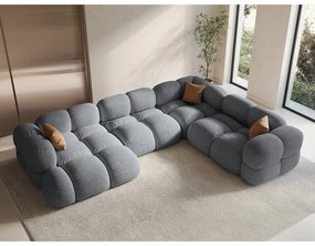 Colțar gri (cu colț pe partea dreaptă/în formă de "U") Loretto – Cosmopolitan Design