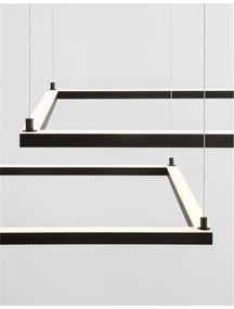 Lustra suspendata LED dimabila design modern ETERNA negru NVL-9990732