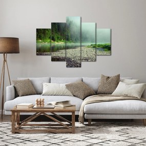 Tablou - Râu lângă pădure (150x105 cm)