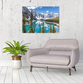 Tablou pe sticlă - Parcul Național Banff (70x50 cm)