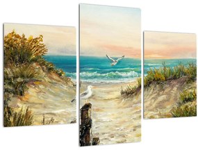 Tablou - Plaja cu nisip (90x60 cm)