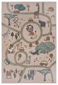 Covor pentru copii bej 120x170 cm Animal Park – Hanse Home