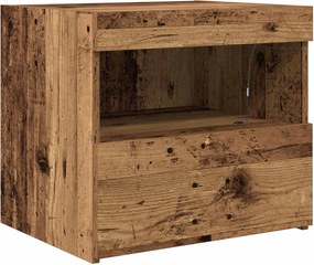vidaXL Dulap de noapte Lemn vechi 50 x 40 x 45 cm Lemn compozit