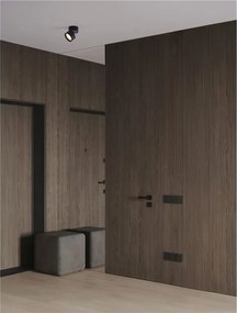 Spot LED aplicat directionabil diametru 8cm PULL negru, NVL-9030770