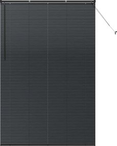 vidaXL Jaluzele venetiene Manual Negru 220 x 145 cm Aluminiu