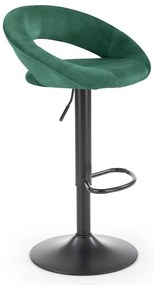 Scaun de bar Kaiden, verde/negru