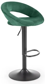 Scaun de bar Kaiden, verde/negru