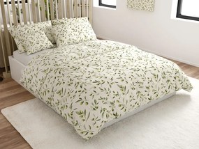 Lenjerie de pat din bumbac OLIVE POLY verde Dimensiune lenjerie de pat: 2 buc 70 x 90 cm | 200 x 220 cm