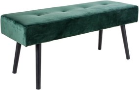 Bancă tapițată House Nordic Skiby, 100 x 35 cm, verde închis