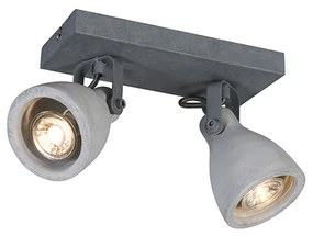 Spotlight industrial gri beton 2 lumini - Creto