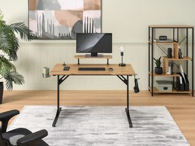 Masă PC Matts 115 (stejar + negru). 1109789