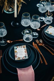 Set 3 Piese Ceramica Vulcano Negru Mat Carbon ( Farfurie Mare 25cm, Farfurie Mica 20 cm  Bol 15 cm diametru, 5cm inaltime,  400ml)