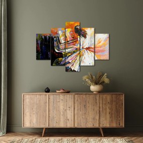 Tablou - Femeia cântând la pian (150x105 cm)