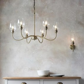 Endon 107791 - Candelabru pe lanț 6xE14/6W/230V alamă