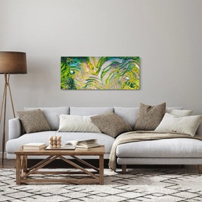 Tablou cu lanuri de orez din privire de sus (120x50 cm)