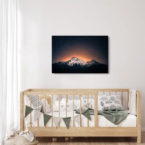 Tablou cu cerul nocturn și munți (90x60 cm)