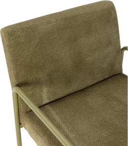 Fotoliu verde cu tapițerie din chenille Vince – MOME