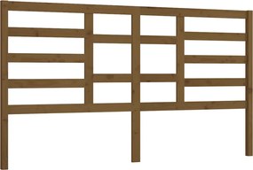 vidaXL Tăblie de pat, maro miere, 186x4x104 cm, lemn masiv de pin