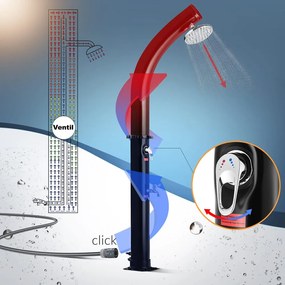 Deuba Duș solar Bow Black 20L