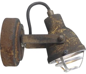 Spot Bente cu LED, 1xgu10, 4w, metal, ruginiu