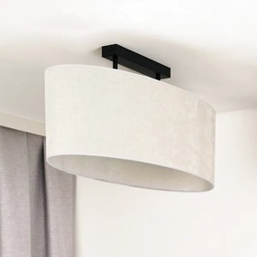 Lustră aplicată Duolla OVAL 2xE27/15W/230V gri