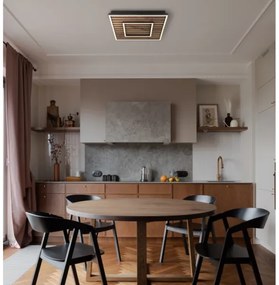 Plafonieră LED Globo 67345D WOODY LED/18W/230V 3000K 30x30 cm