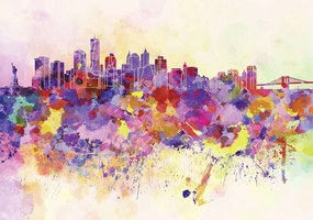 Fototapet - Orașul colorat (152,5x104 cm)