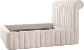 Pat dublu tapitat design elegant LUX Sycamore, Bouclé cream