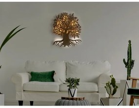 Li-Go 23673/DUB2 - Decorațiune LED de perete, LED/10W/5V, 20000 mAh, 45x55 cm, stejar + telecomandă