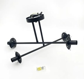 Brilagi - Lustră aplicată MALIVA 4xE14/15W/230V negru/alb