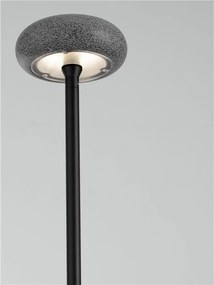 Corp iluminat exterior decorativ cu tarus CAMI H-110cm, ciment negru