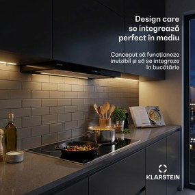Klarstein Mariana Neo 90 hotă plată 90cm 640 m³/h evacuare aer LED