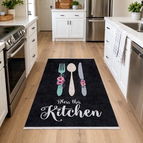 Covor bucătărie antiderapant, Bless This Kitchen, 120x180 cm