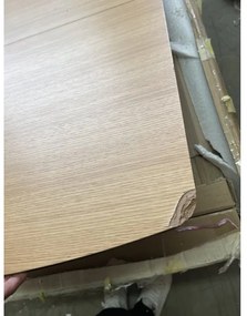 OFERTA Masa de dining VITRO II cu blat decor stejar 120(160)x80, extensibila calitate II.