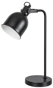 Veioza, lampa de masa design industrial Flint negru