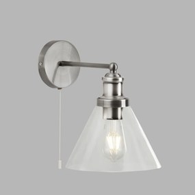 Aplica de perete design clasic Pyramid silver satin 1277SS SRT