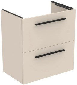 Dulap baza lavoar, 60x38x63 cm, 2 sertare, nisip mat Bej nisipiu