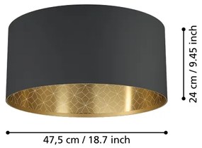 Plafonieră ZARAGOZA 1xE27/40W/230V Eglo 900144